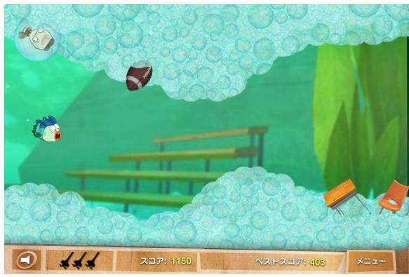スイチュー フレンズ泡だらけの水槽を泳ぐゲーム アニメとマンガ無料ゲーム