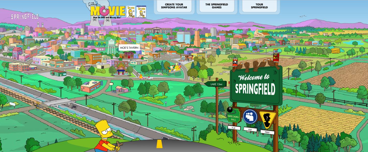 シンプソンズの町を楽しむゲーム アニメとマンガ無料ゲーム