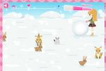 雪玉転がしゲーム