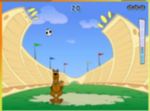 スクービードゥーのサッカーボールリフティングゲーム